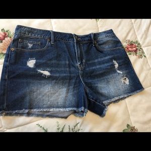 Calvin Klein Shorts Stretch & Distresses